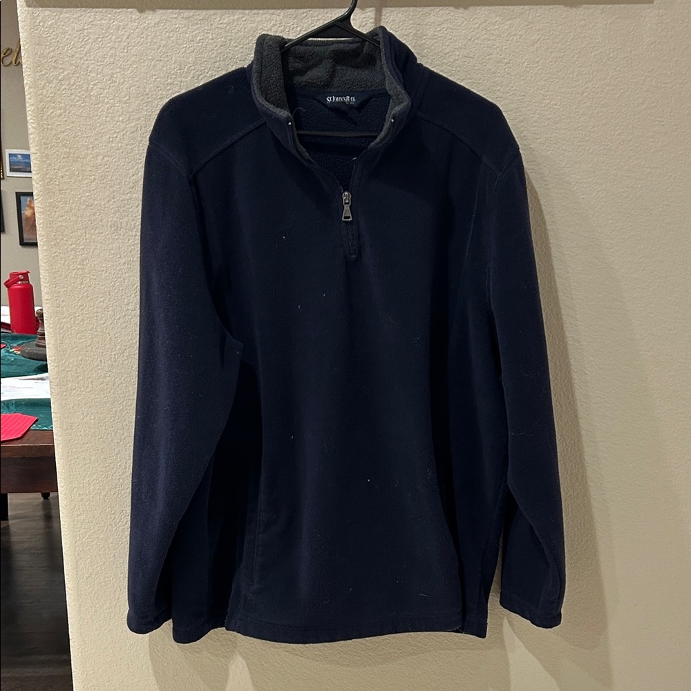 St. John's Bay Men's Navy Zip-Up Sweater